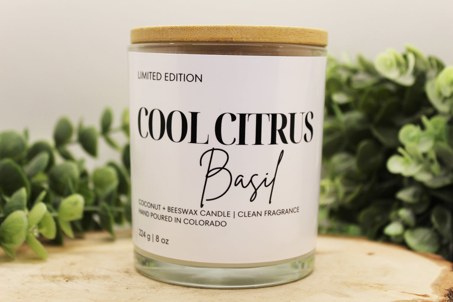 Cool Citrus Basil Scented Candle