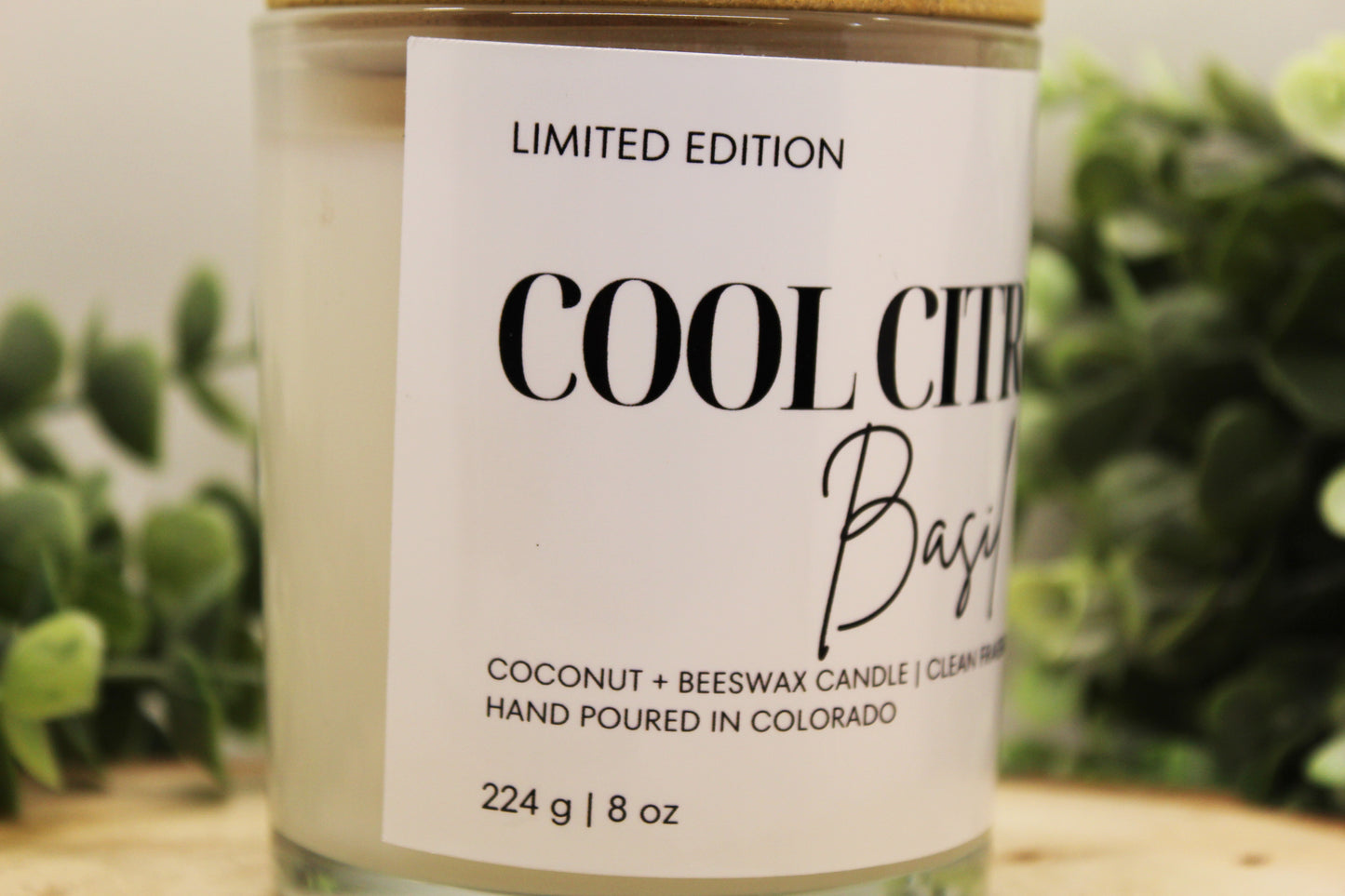 Cool Citrus Basil Scented Candle