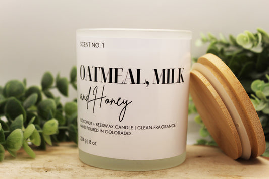 Oatmeal, Milk, and Honey Scented Candle